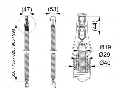 ťažné pružiny set 115587